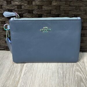 Coach Blue Wristlet